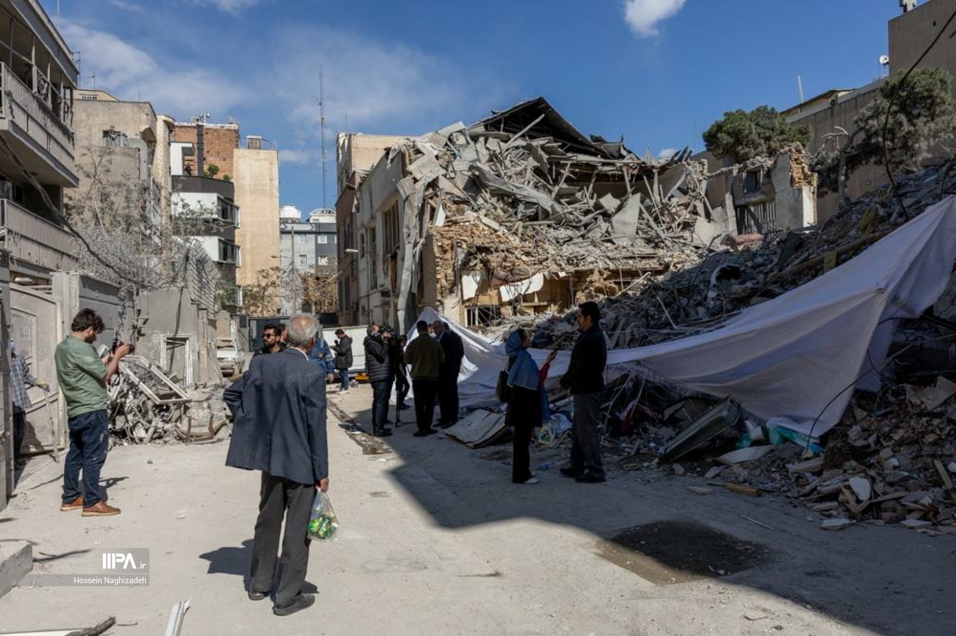 حمله هوایی به کنیسای رفیع نیا در تهران