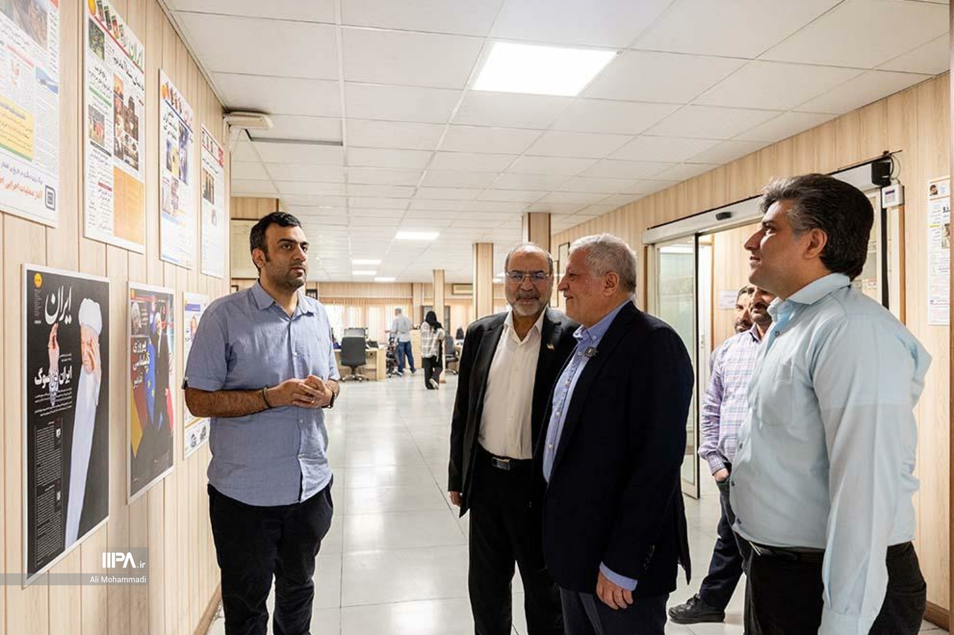 بازدید محسن هاشمی رفسنجانی از روزنامه ایران
