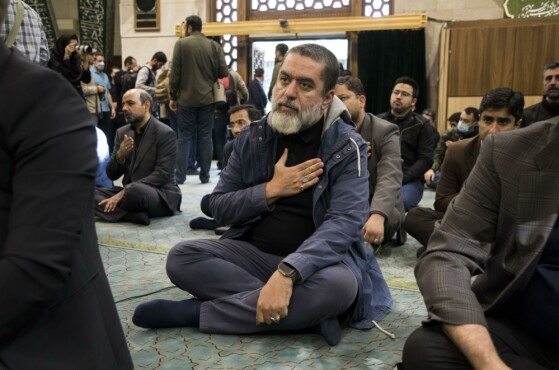 سید محمود رضوی در مراسم تشییع پیکر عماد افروغ