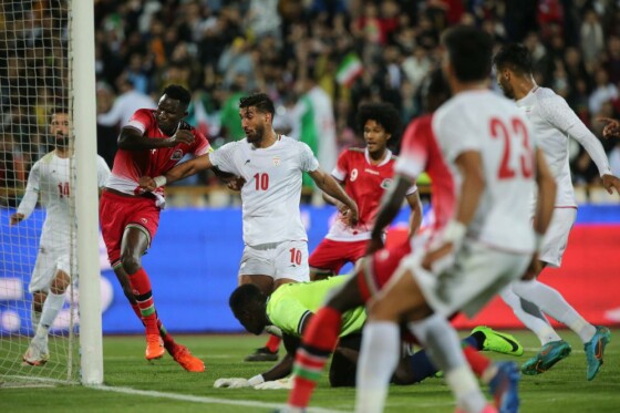 دیدار تیم های ملی فوتبال ایران و کنیا