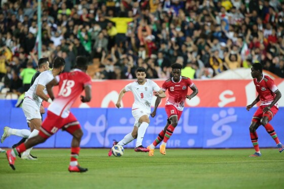 دیدار تیم های ملی فوتبال ایران و کنیا