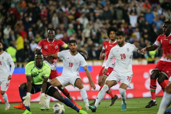 دیدار تیم های ملی فوتبال ایران و کنیا