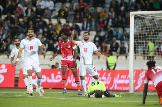 دیدار تیم های ملی فوتبال ایران و کنیا