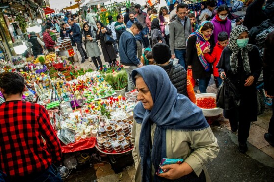 بازار تجریش در آستانه نوروز۱۰۴۲