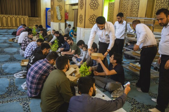 مراسم افطاری در حرم مطهر حضرت عبدالعظیم حسنی(ع)