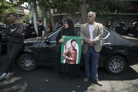 تشییع پیکر شهید جانی بت اوشانا