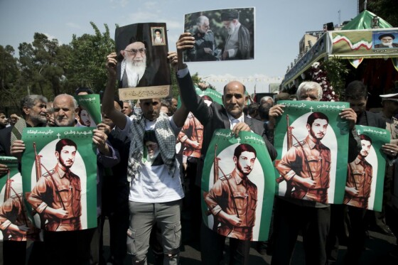 تشییع پیکر شهید جانی بت اوشانا