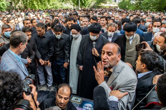 مراسم تشییع پیکر حجت‌الاسلام سید محمود دعایی