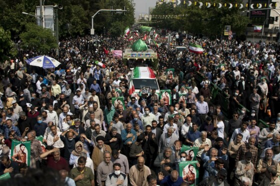 تشییع پیکر شهید جانی بت اوشانا