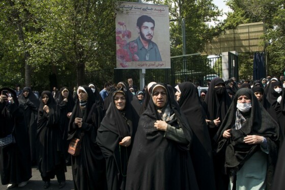 تشییع پیکر شهید جانی بت اوشانا