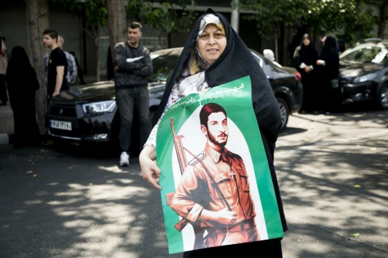 تشییع پیکر شهید جانی بت اوشانا