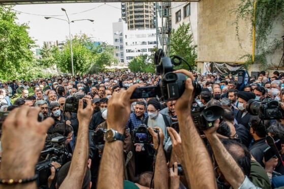 مراسم تشییع پیکر حجت‌الاسلام سید محمود دعایی