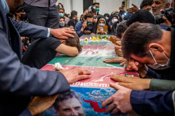 مراسم تشییع شهید صیاد خدایی