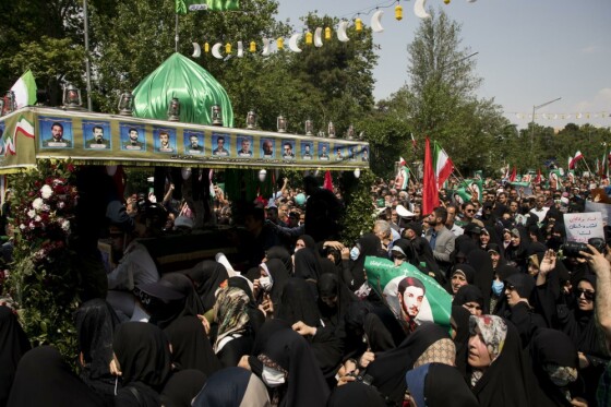 تشییع پیکر شهید جانی بت اوشانا