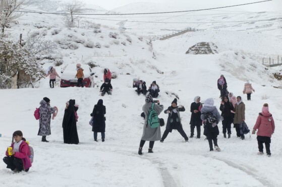 بارش اولین برف زمستانی در تهران