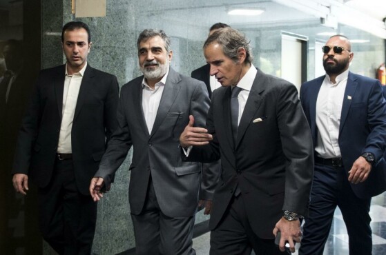 کنفرانس مطبوعاتی رئیس سازمان انرژی اتمی و مدیرکل آژانس بین المللی انرژی اتمی