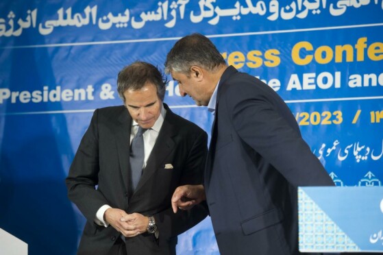 کنفرانس مطبوعاتی رئیس سازمان انرژی اتمی و مدیرکل آژانس بین المللی انرژی اتمی