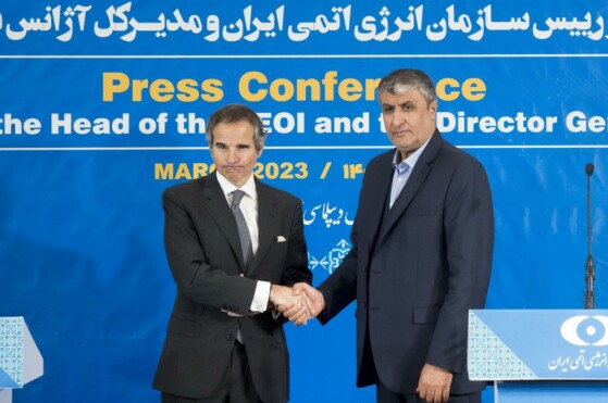 کنفرانس مطبوعاتی رئیس سازمان انرژی اتمی و مدیرکل آژانس بین المللی انرژی اتمی