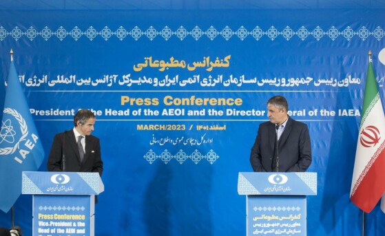 کنفرانس مطبوعاتی رئیس سازمان انرژی اتمی و مدیرکل آژانس بین المللی انرژی اتمی