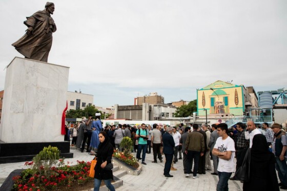 رونمایی از بزرگترین مجسمه برنزی پایتخت