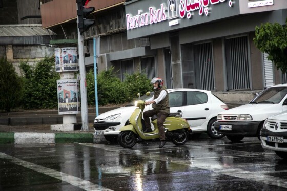 باران بهاری در تهران