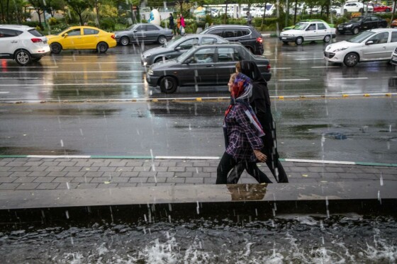 باران بهاری در تهران