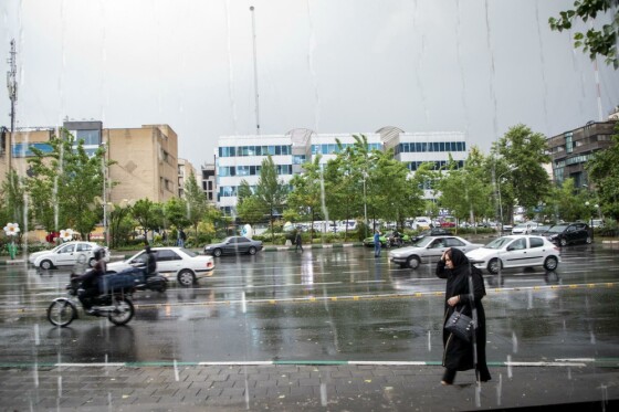 باران بهاری در تهران
