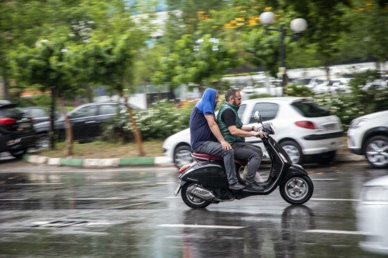 باران بهاری در تهران