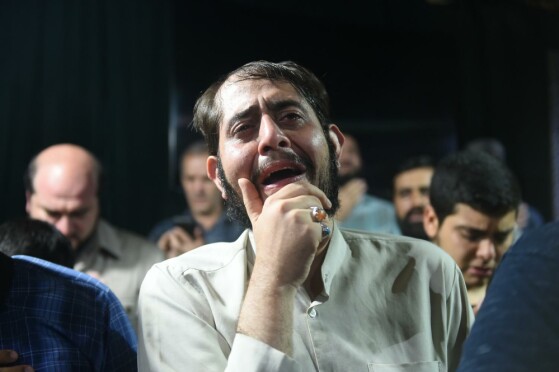 وداع با پیکر حسن صیاد خدایی