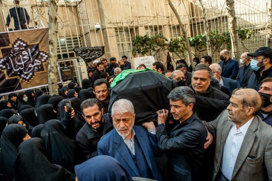 تشییع پیکر همسر شهید آیت‌الله مطهری