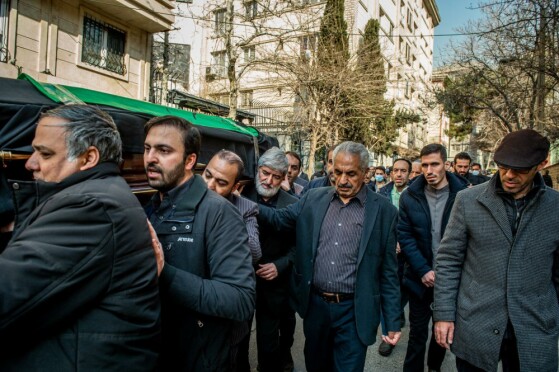 تشییع پیکر همسر شهید آیت‌الله مطهری