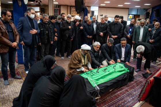 تشییع پیکر همسر شهید آیت‌الله مطهری