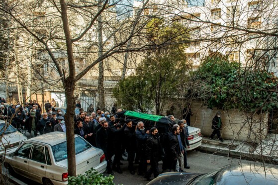 تشییع پیکر همسر شهید آیت‌الله مطهری