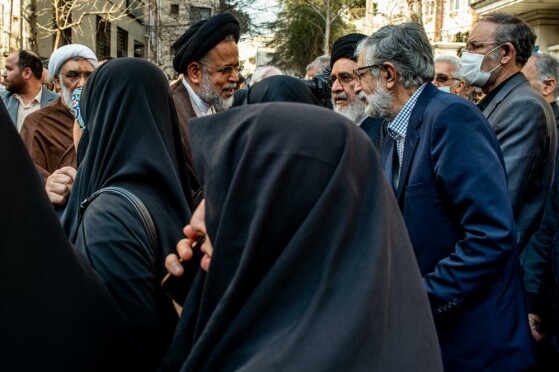 تشییع پیکر همسر شهید آیت‌الله مطهری