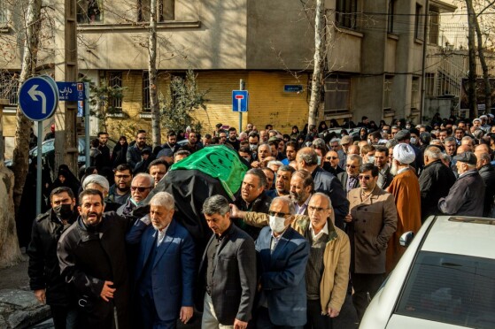 تشییع پیکر همسر شهید آیت‌الله مطهری