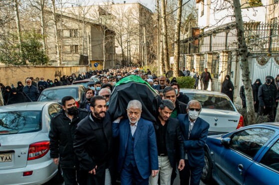 تشییع پیکر همسر شهید آیت‌الله مطهری