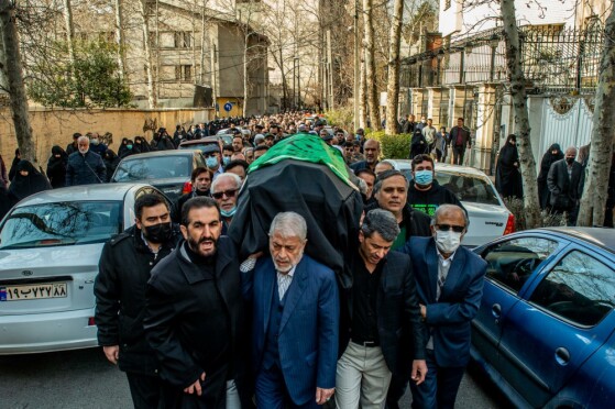 تشییع پیکر همسر شهید آیت‌الله مطهری