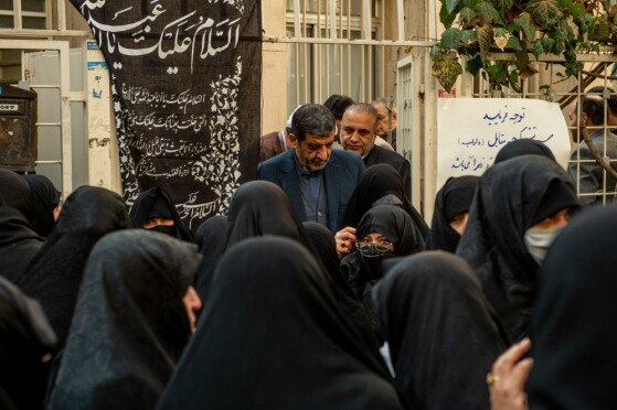 تشییع پیکر همسر شهید آیت‌الله مطهری