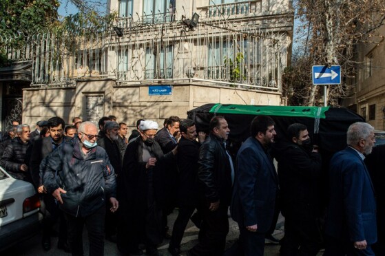 تشییع پیکر همسر شهید آیت‌الله مطهری