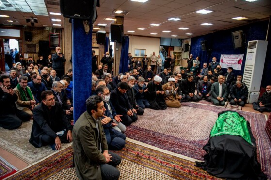 تشییع پیکر همسر شهید آیت‌الله مطهری