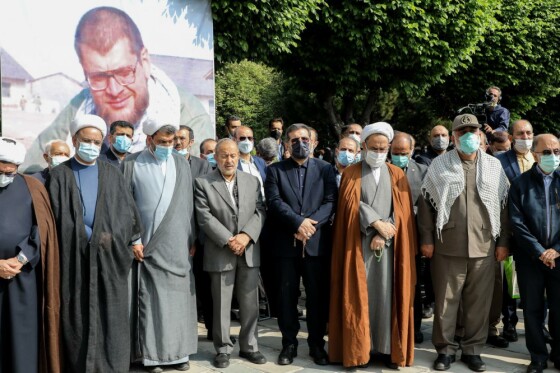 مراسم تشییع مرحوم نادر طالب زاده