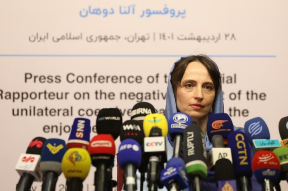 نشست خبری گزارشگر ویژه سازمان ملل متحد