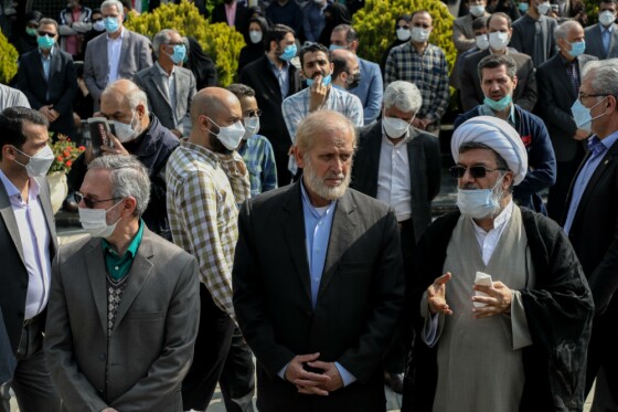 مراسم تشییع مرحوم نادر طالب زاده