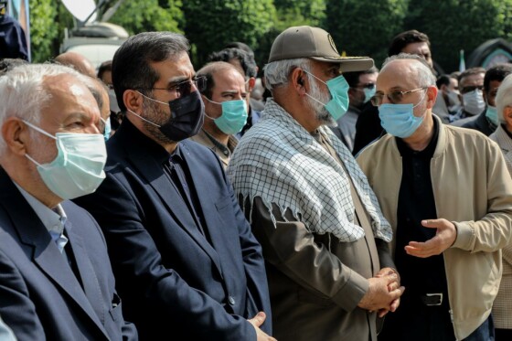 مراسم تشییع مرحوم نادر طالب زاده