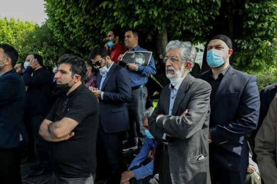 مراسم تشییع مرحوم نادر طالب زاده