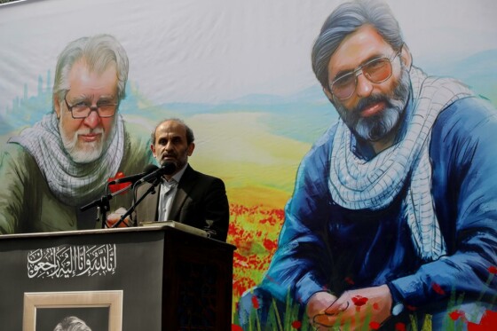 مراسم تشییع مرحوم نادر طالب زاده