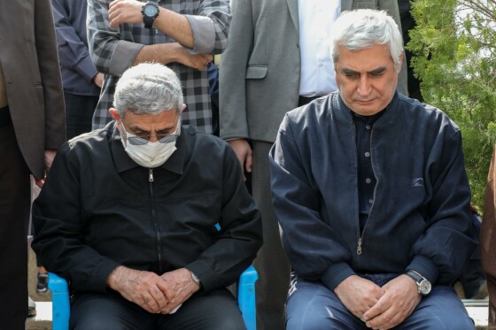 مراسم تشییع مرحوم نادر طالب زاده