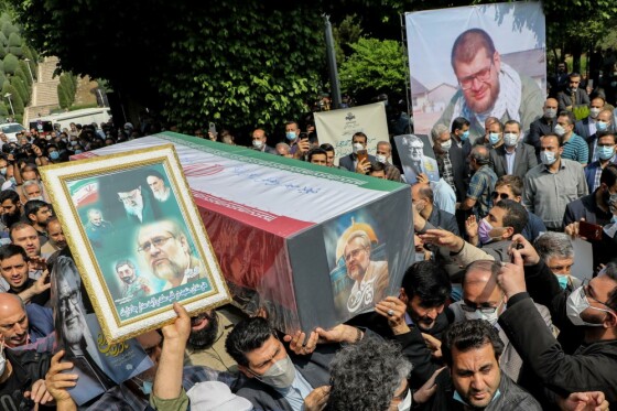 مراسم تشییع مرحوم نادر طالب زاده