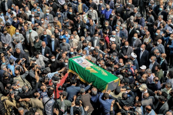 مراسم تشییع مرحوم نادر طالب زاده