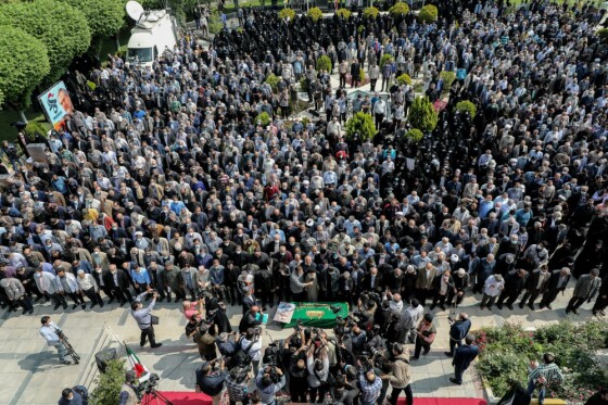 مراسم تشییع مرحوم نادر طالب زاده